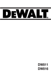 DeWalt DW816 Manual De Usuario