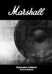 Marshall Extension Cabinet Manual Del Proprietário