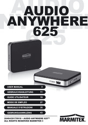 Marmitek AUDIO ANYWHERE 625 Manual Del Usuario