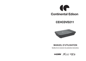 CONTINENTAL EDISON CEHCDVD211 Manual De Utilización