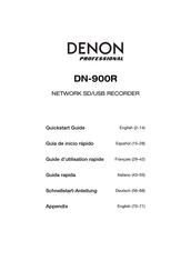 Denon Professional DN-900R Guia De Inicio Rapido