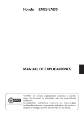 Honda EM25 Manual De Explicaciones