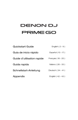 Denon DJ PRIME GO Guia De Inicio Rapido