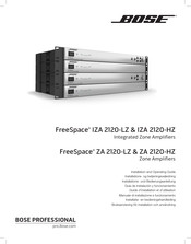 Bose Professional FreeSpace IZA 2120-HZ Guía De Instalación Y Funcionamiento