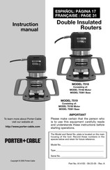 Porter Cable 7518 Manual De Instrucciones
