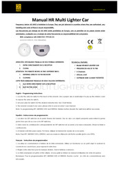 HR Matic MULTI LIGHTER CAR Manual Del Usuario