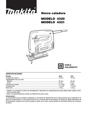 Makita 4320 Manual Del Usuario