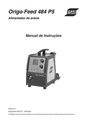 ESAB Origo Feed 484 P5 Manual De Instrucciones