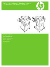 HP LaserJet M4345 Guía De Instalación Inicial