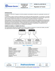 Basler Electric AVC125-10 Manual Del Usuario