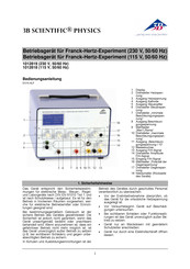 3B SCIENTIFIC 1012819 Manual Del Usuario