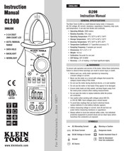 Klein Tools CL200 Manual De Instrucciones