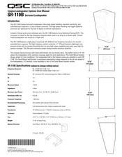 QSC YM-300 SR-110B Manual Del Usuario