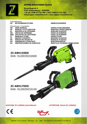 Zipper Maschinen ZI-ABH1700D Instrucciones De Servicio