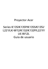 Acer K135P Serie Guía De Usuario