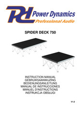 Power Dynamics SPIDER DECK 750 Manual De Instrucciones