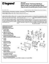 LEGRAND Wiremold Evolution Serie Instrucciones De Instalación