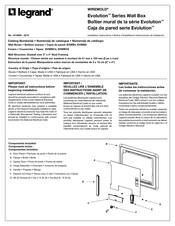 Legrand WIREMOLD Evolution Serie Instrucciones De Instalación