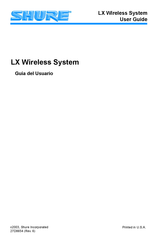 Shure LX Wireless System Guia Del Usuario