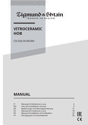 Zigmund & Shtain CIS 029.30 BX Manual De Instalacion Y Uso