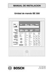 Bosch BE 500 Manual De Instalación