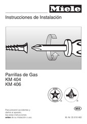 Miele KM 406 Instrucciones De Instalación