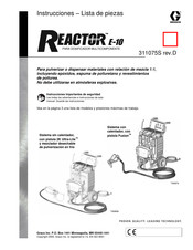 Graco Reactor E-10 Instrucciones De Uso