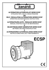 zanardi ECSP 28 Instrucciones Para Uso Y Mantenimiento