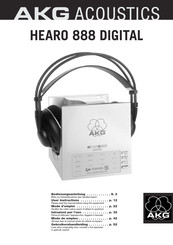 AKG Acoustics HEARO 888 DIGITAL Modo De Empleo