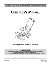 Troy-Bilt 300 Series Manual Del Operador