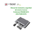 ProHarvest PRO208-5k75 Manual De Instalación Y Seguridad