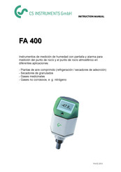 CS Instruments FA 400 Guia De Inicio Rapido