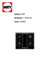 NEFF 2830523 Manual Del Usaurio