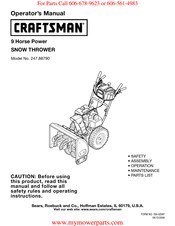 Craftsman 247.88790 Manual Del Operador