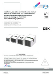 PAVARINI COMPONENTS TEXA DEK Manual De Montaje Y Servicio