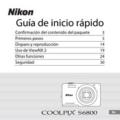 Nikon COOLPIX S6800 Guia De Inicio Rapido