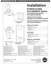 Restroomdirect EFX8/S19-2000 Serie Manual De Instalación