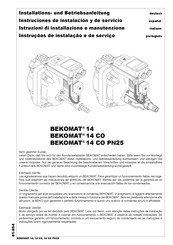 BEKOMAT 14 Instruciones De Instalación Y De Servicio