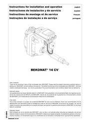 BEKOMAT 14 CV Instruciones De Instalación Y De Servicio