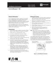 Eaton Greengate ControlKeeper 4A CK4A-STPRC Instrucciones De Instalación
