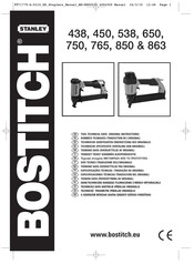 Bostitch 863 Manual Original