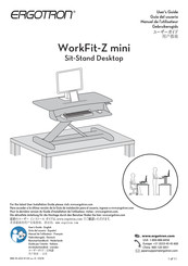 Ergotron WorkFit-Z mini Guia Del Usuario