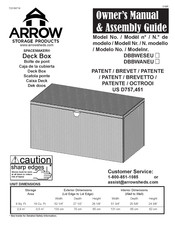 Arrow Storage Products SPACEMAKER DBBWESEU Manual Del Propietário