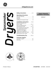 GE SPACEMAKER DSXH47 Manual Del Usuario