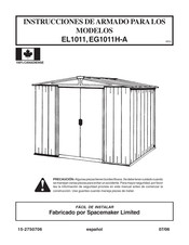 Arrow Storage Products EG1011H-A Manual De Instrucciones