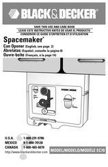 Black and Decker Spacemaker EC70 Manual Del Usuario