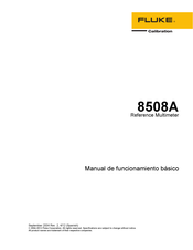 Fluke Calibration 8508A Manual De Funcionamiento Básico