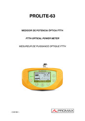 Promax PROLITE-63 Manual Del Usario