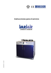Becker VARIAIR DIRECT SCREW VADS 1500 37 KW Instrucciones Para El Servicio