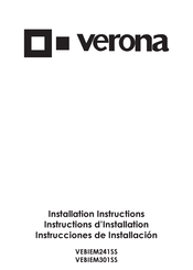 Verona VEBIEM301SS Instrucciones De Installación